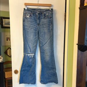 American Eagle Outfitters Light Blue Wide Leg Jeans